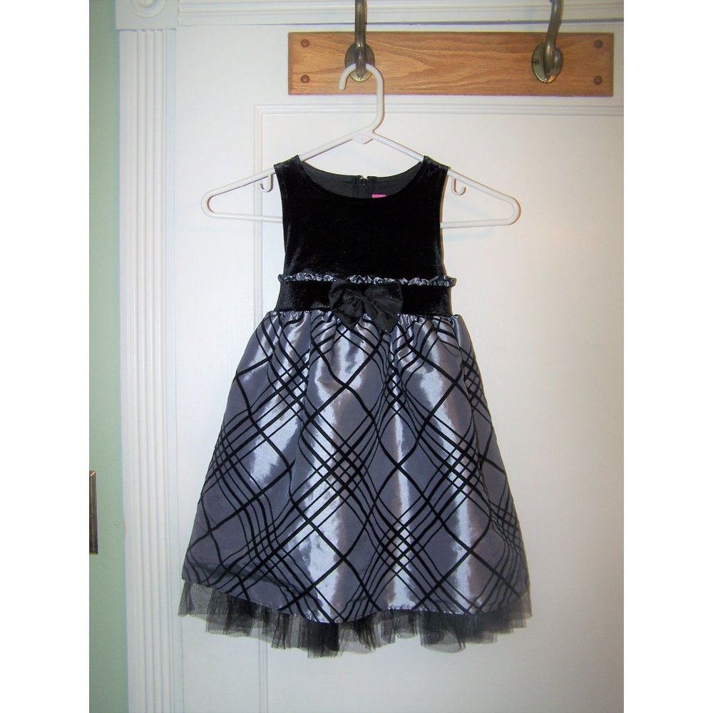 Goodlad Children's Dress Holiday Christmas 4T Silver
